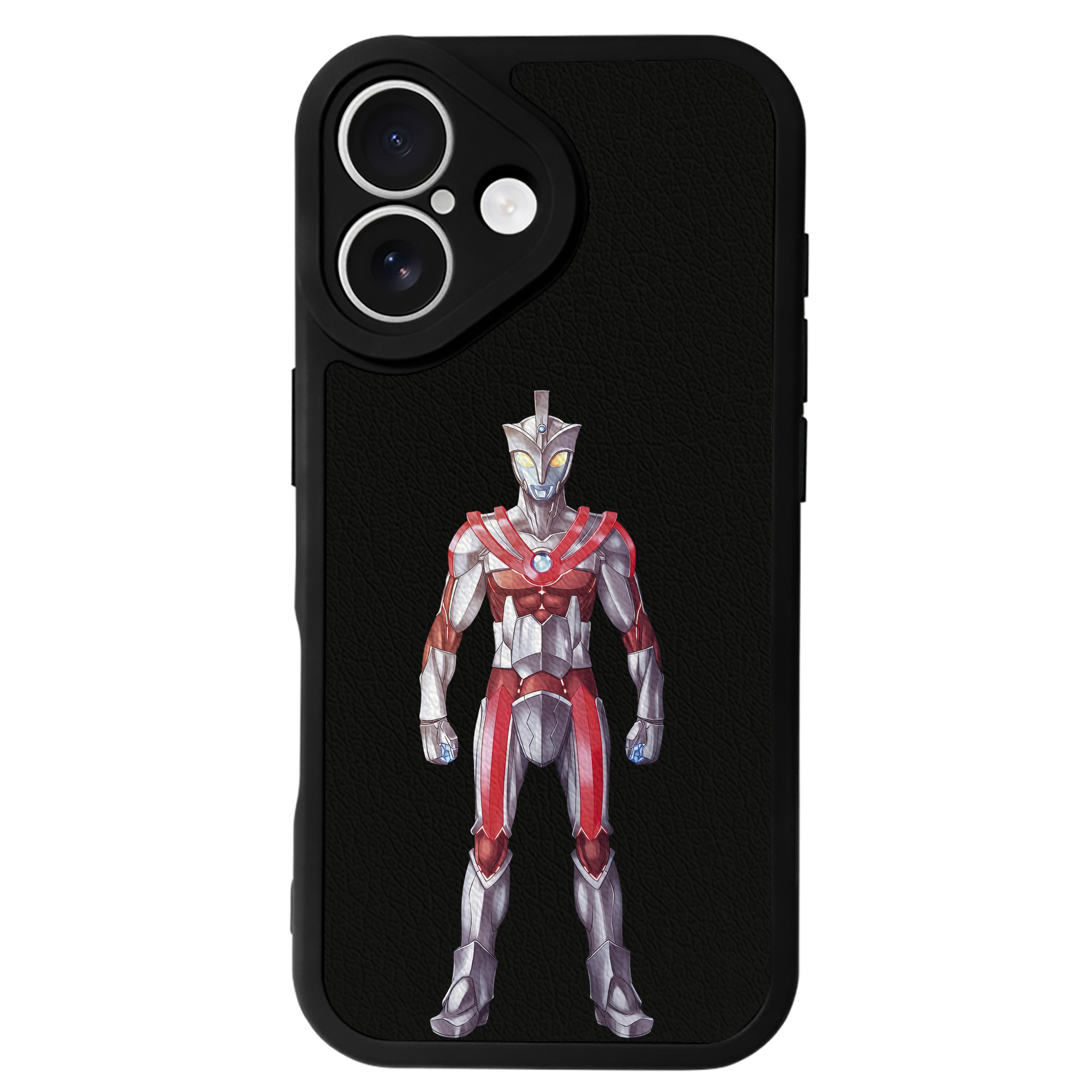 （画像用） ウルトラマン Ultraman 【iPhone 16シリーズ対応】シリコンスマホケース（レザー調） 材質：シリコン